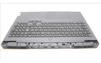 Lenovo 5CB1L54626 C-Abdeckung mit Tastatur, Französisch/Arabisch, Onyxgrau, RGB-Hintergrundbel.