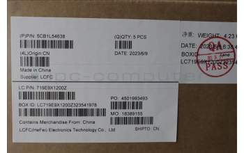 Lenovo 5CB1L54638 C-Abdeckung mit Tastatur, Portugiesisch, Onyxgrau, RGB-Hintergrundbel.