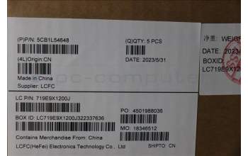 Lenovo 5CB1L54648 C-Abdeckung mit Tastatur, Belgisch, GB