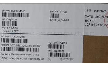 Lenovo 5CB1L54653 Tastatur inkl. Topcase ASM_EURO ENG L82WM OGWH