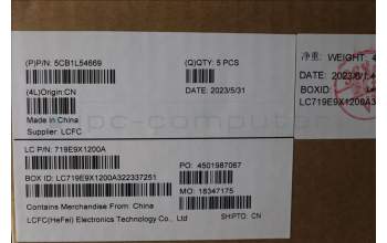 Lenovo 5CB1L54669 C-Abdeckung mit Tastatur, Skandinavien, Onyxgrau, Weiße Hintergrundbel.