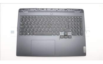 Lenovo 5CB1L54670 C-Abdeckung mit Tastatur, Portugiesisch, Onyxgrau, Weiße Hintergrundbel.