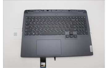 Lenovo 5CB1L54678 C-Cover with keyboard,Ukraine,Onyx Grey,White Backlight