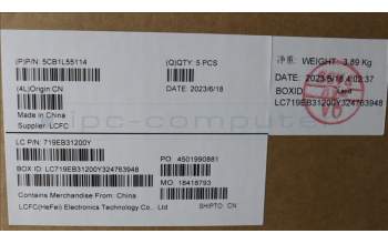 Lenovo 5CB1L55114 Tastatur inkl. Topcase ASM_CZE/SLK_STGY L83BY