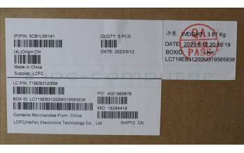 Lenovo 5CB1L55141 C-Abdeckung mit Tastatur, USA – Englisch, Sturmgrau