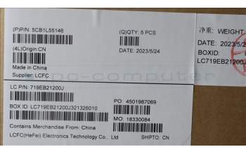 Lenovo 5CB1L55146 Tastatur inkl. Topcase ASM_CZE/SLK_TTL83BY