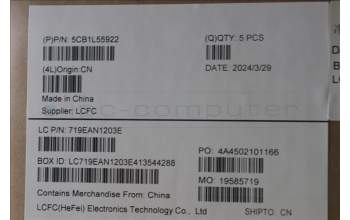 Lenovo 5CB1L55922 Tastatur inkl. Topcase ASM_BEL L82X9 AGNFP