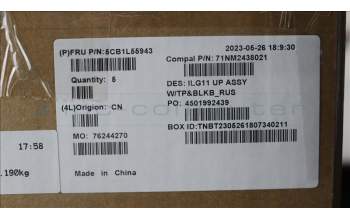 Lenovo 5CB1L55943 C-Abdeckung mit Tastatur, Russisch, Hintergrundbeleuchtung