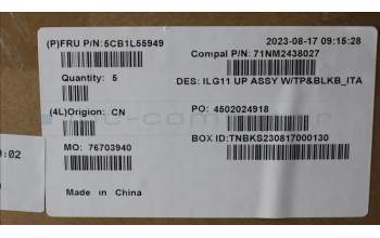 Lenovo 5CB1L55949 Tastatur inkl. Topcase ASM_ITA C 82XW BL
