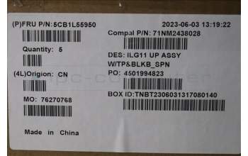 Lenovo 5CB1L55950 Tastatur inkl. Topcase spanisch C 82XW BL