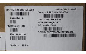 Lenovo 5CB1L55952 Tastatur inkl. Topcase ASM_POR C 82XW BL