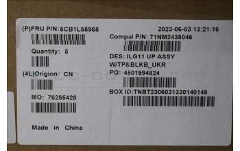 Lenovo 5CB1L55968 Tastatur inkl. Topcase ASM_UKR C 82XW BL