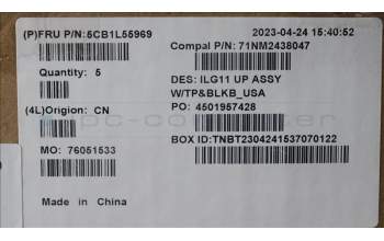 Lenovo 5CB1L55969 Tastatur inkl. Topcase ASM_USA ENG C 82XW BL