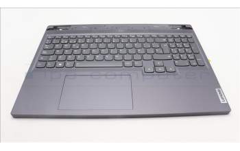 Lenovo 5CB1L56022 C-Abdeckung mit Tastatur, Spanisch, Sturmgrau, Hintergrundbeleuchtung