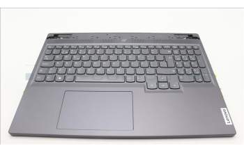 Lenovo 5CB1L56024 C-Abdeckung mit Tastatur, Portugiesisch, Sturmgrau, Hintergrundbeleuchtung