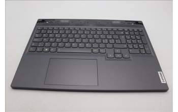 Lenovo 5CB1L56035 C-Abdeckung mit Tastatur, Schweiz, Sturmgrau, Hintergrundbeleuchtung