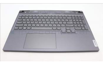 Lenovo 5CB1L56040 C-Abdeckung mit Tastatur, Ukraine, sturmgrau, Hintergrundbeleuchtung