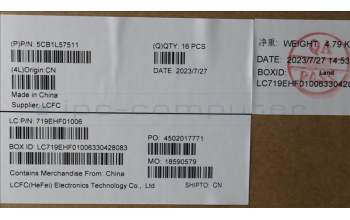 Lenovo 5CB1L57511 FRU KT4DA_D_COVER_UMA_WL_ASSY_BK