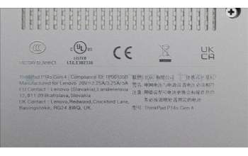 Lenovo 5CB1L57511 FRU KT4DA_D_COVER_UMA_WL_ASSY_BK