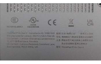 Lenovo 5CB1L57517 FRU KT4DA_D_COVER_UMA_WW_ASSY_BK