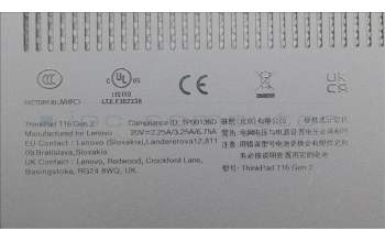 Lenovo 5CB1L57523 FRU ROCT_D_COVER_UMA_SUB_ASSY_BK