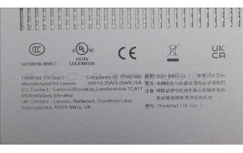 Lenovo 5CB1L57525 FRU COVER ROCT_DCOVER_SWG_SUB_ASSY