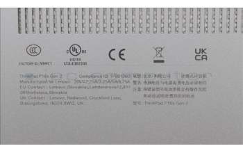 Lenovo 5CB1L57541 FRU ROCP_D_COVER_UMA_WL_ASSY_BK