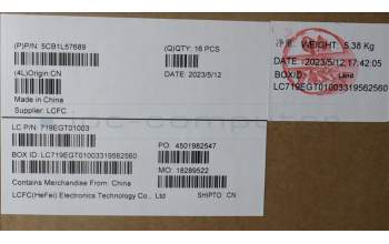 Lenovo 5CB1L57689 KE451_A_COVER_ASSY_BLACK_24T