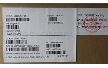 Lenovo 5CB1L57704 FRUKX3D1_A_COVER_MG_ASSY_FHD_BK