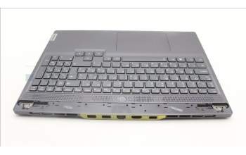 Lenovo 5CB1L60063 C-Abdeckung mit Tastatur, Ungarisch, sturmgrau, RGB-Hintergrundbel.