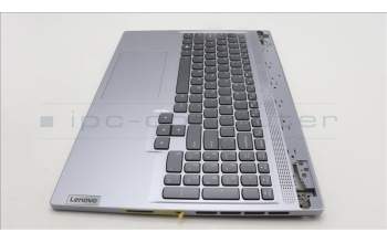 Lenovo 5CB1L60106 C-Abdeckung mit Tastatur, Englisch, Mineralgrau, RGB-Hintergrundbel.