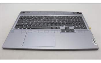 Lenovo 5CB1L60116 C-Abdeckung mit Tastatur, Englisch (GB), Mineralgrau, RGB-Hintergrundbel.