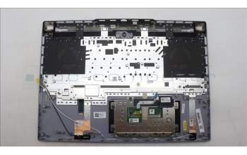 Lenovo 5CB1L60124 C-Abdeckung mit Tastatur, Französisch, Mineralgrau, RGB-Hintergrundbel.