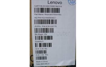 Lenovo 5CB1L60176 C-Abdeckung mit Tastatur, Englisch (US, Euro), Sturmgrau, Ohne_Fingerabdruckscanner