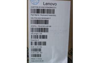 Lenovo 5CB1L60199 Tastatur inkl. Topcase ASM_UK_H 82X3 NFPSTGY