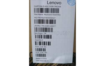 Lenovo 5CB1L64517 Tastatur inkl. Topcase ASM_SLV_H 82X3 FPMIGY