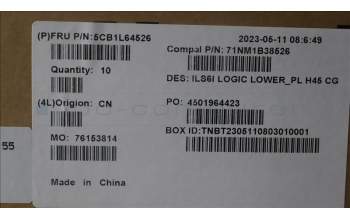 Lenovo 5CB1L64526 Lower Case C 82XF PL H45 CG