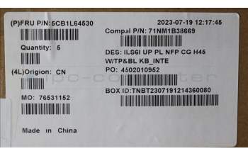 Lenovo 5CB1L64530 COVER UpCase_EUROENG C82XF NFPCG BLPLDF