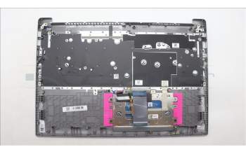 Lenovo 5CB1L66537 C-Abdeckung mit Tastatur, Bulgarisch, wolkengrau, Hintergrundbeleuchtung, Ohne Fingerabdruck, GB