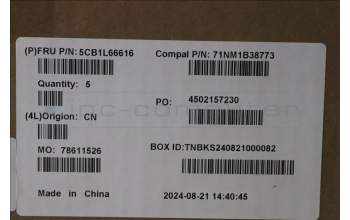 Lenovo 5CB1L66616 C-Cover with keyboard, UK English, Abyss Blue, Non_Backlight, Non_FingerPrint