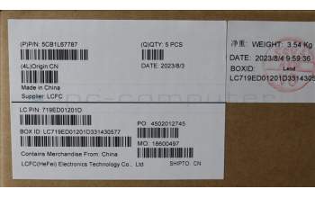 Lenovo 5CB1L67787 Tastatur inkl. Topcase ASM_NORDIC L83A1 TEX