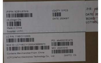 Lenovo 5CB1L67919 Tastatur inkl. Topcase ASM_ARA L83A0 TEX