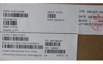 Lenovo 5CB1L67938 Tastatur inkl. Topcase ASM_NORDIC L83A0 TEX