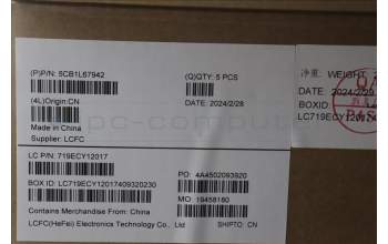 Lenovo 5CB1L67942 Tastatur inkl. Topcase spanisch L83A0 TEX