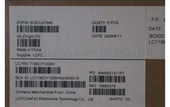 Lenovo 5CB1L67948 Tastatur inkl. Topcase ASM_UKR L83A0 TEX