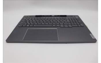 Lenovo 5CB1L68940 C-Abdeckung mit Tastatur, Französisch/Arabisch, sturmgrau, Hintergrundbeleuchtung, Fingerabdruckleser