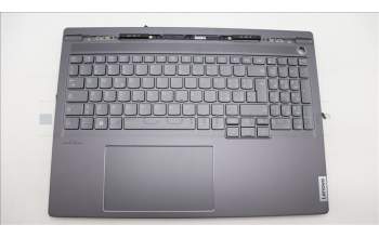 Lenovo 5CB1L68948 C-Abdeckung mit Tastatur, Italienisch, Sturmgrau, Hintergrundbeleuchtung, Fingerabdruck