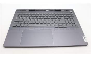 Lenovo 5CB1L68953 C-Abdeckung mit Tastatur, Portugiesisch, Sturmgrau, Hintergrundbeleuchtung, Fingerabdruck