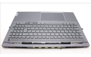 Lenovo 5CB1L68953 C-Abdeckung mit Tastatur, Portugiesisch, Sturmgrau, Hintergrundbeleuchtung, Fingerabdruck