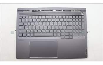 Lenovo 5CB1L68954 C-Abdeckung mit Tastatur, Russisch, sturmgrau, Hintergrundbeleuchtung, Fingerabdruck